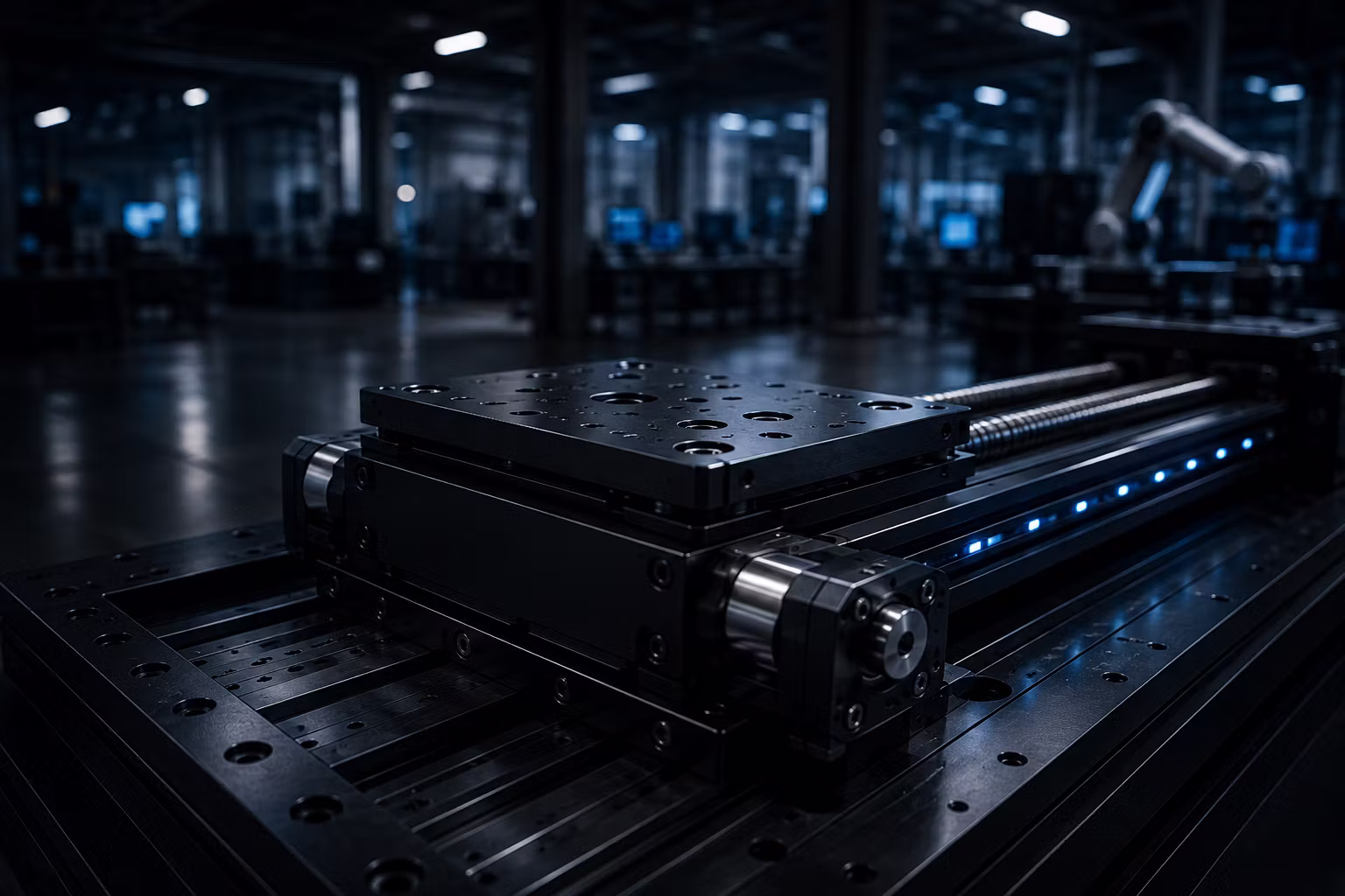 Precision motion equipment under inspection